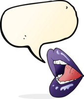 cartoon open mouth with speech bubble png