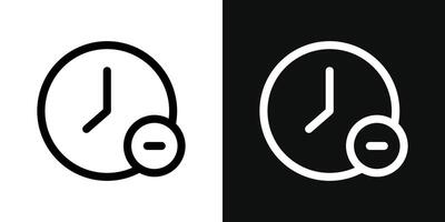 Less time icon vector