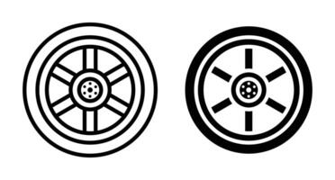 Car wheel icon vector