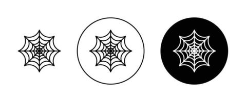 Spider web icon vector