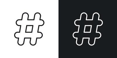 Hashtag vector icon