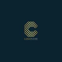 Letter c logo premium luxury vector