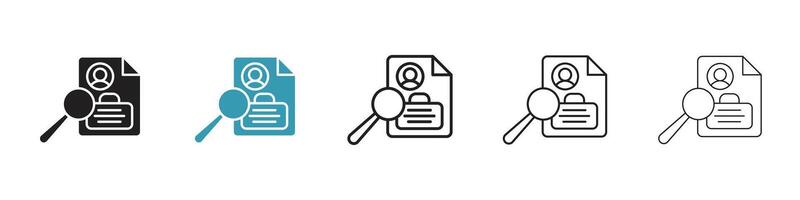 Job analysis icon vector