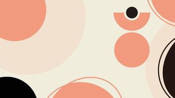 Abstract background with circles and dots in pastel colors. Vector illustration.