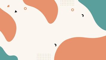 Abstract background with wavy shapes in pastel colors. Vector illustration.