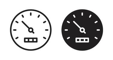 Speedometer vector icon