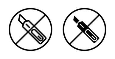 Do not cut icon vector