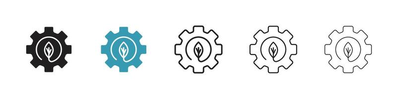 Green technology icon vector