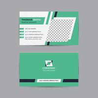moderno y sencillo corporativo negocio tarjeta diseño modelo disposición, doble cara creativo negocio tarjeta vector diseño modelo. negocio tarjeta para negocio y personal usar. vector ilustración diseño