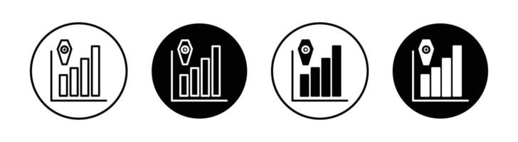 Death rate growth icon vector