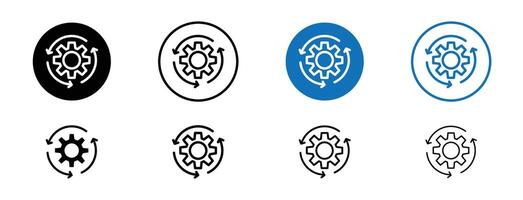 Workflow process icon vector