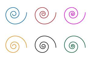 Cyclone icon is an isolated outline vector from season collection for apps, ui and web.