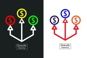 diversificar íconos vector desde márketing colección para aplicaciones y ui