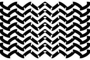 Zigzag chevron seamless pattern in black vector. vector