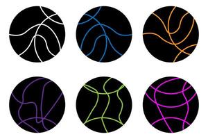 Basketball icon sports hobby and activities. vector