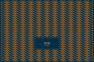 orange zig-zag lines pattern with modern style vector