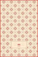 beautiful classic batik pattern with dominant red color vector