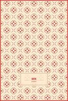 beautiful classic batik pattern with dominant red color vector