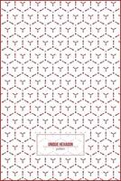unique hexagon shape pattern for simple background art vector