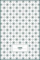 simple flowers pattern with many spikes and monochrome style colors vector