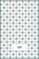 simple flowers pattern with many spikes and monochrome style colors vector