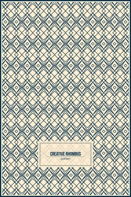 creative rhombus pattern with light cream background color