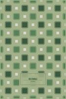 symmetrical green rectangle pattern for ceramic tile design vector