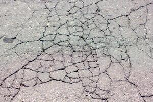 texture of the ground, cracked asphalt texture, cracked ground with cracks photo