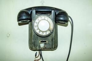 antiguo teléfono antecedentes foto