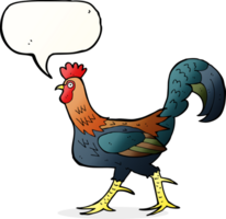 cartoon cockerel with speech bubble png