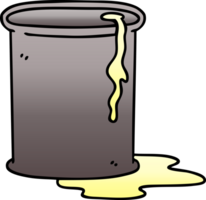 quirky gradient shaded cartoon barrel of oil png