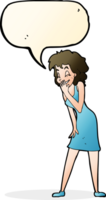 cartoon woman laughing with speech bubble png