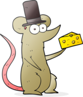 cartoon mouse with cheese png