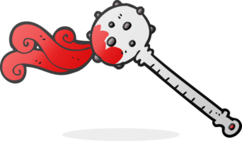 cartoon medieval mace png