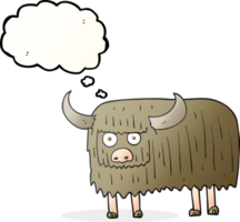 thought bubble cartoon hairy cow png