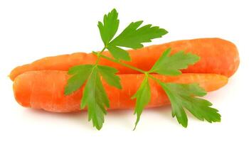 Carrot with parsley photo