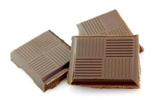 Chocolate bar on white backgrounds photo