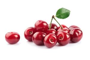 Sweet cherry closeup photo