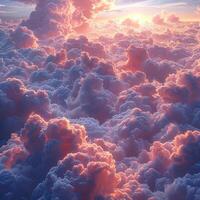 AI generated Perfect clouds heaven photo