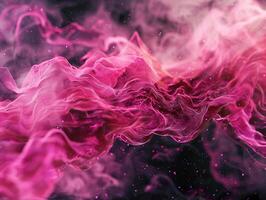 AI generated Pink waves matter photo