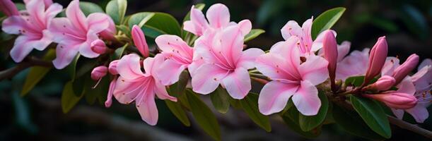 ai generado un foto de rosado flores