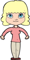 cartoon woman shrugging shoulders png