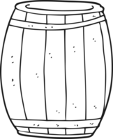 black and white cartoon barrel png