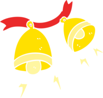 flat color illustration of jingle bells png