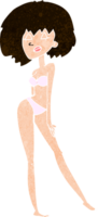 Cartoon-Frau im Bikini png