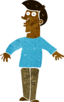 cartoon verrast man png