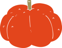 flat color style cartoon pumpkin png