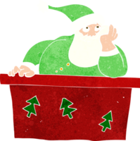 cartoon gelangweilter weihnachtsmann png