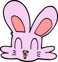 cartoon doodle cute bunny png