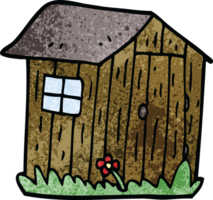 cartoon doodle wood shed png